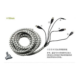 Mua Ống xoắn quấn gọn dây cáp JH-03 làm gọn dây điện ống ruột gà dây ruột gà 1m