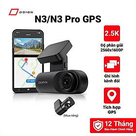 Camera hành trình DDPAI Mola N3 - Hàng Chính Hãng Tặng kèm thẻ 32GB