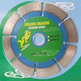 Lưỡi cắt gạch khô phi 114mm,125mm có khía Golden Dragon
