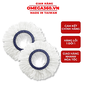 Mua (COMBO) 2 Bông Lau Sàn 360 độ Omega Taiwan