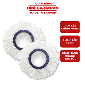 (COMBO) 2 Bông Lau Sàn 360 độ Omega Taiwan