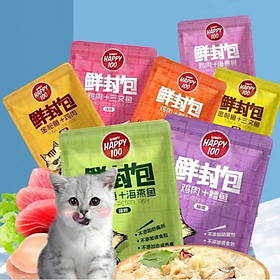 Pate Dành Cho Mèo WANPY Túi 80g - Happy 100