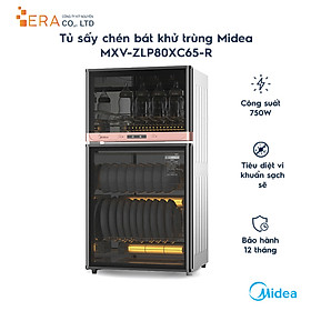 Tủ sấy chén bát khử trùng Midea MXV-ZLP80XC65-R - Hàng Chính Hãng