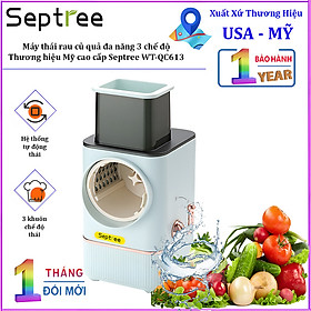 Mua Máy thái rau củ quả đa năng 3 chế độ  thương hiệu Mỹ cao cấp Septree WT-QC613. HÀNG CHÍNH HÃNG