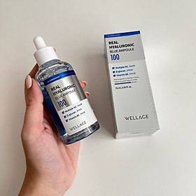 Tinh Chất Cấp Ẩm, Dịu Da Wellage Real Hyaluronic Blue Ampoule 100