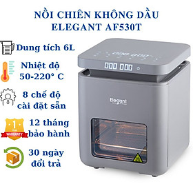 Mua Nồi Chiên Không Dầu 6 Lít ELEGANT AF530T Màn Hình Cảm Ứng 8 Chế Độ Thương Hiệu Đức - Hàng chính hãng