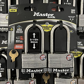 Bộ 2 ổ khóa thép càng dài dùng chung chìa Master Lock 15SSTLJ - MSOFTg
