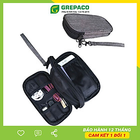 Mua Túi Đựng Phụ Kiện Công Nghệ Grepaco  Pin Sạc Dự Phòng  Điện Thoại  Cáp Sạc USB  Tai Nghe Vải Bố Canvas  Nhiều Ngăn  Có Quai Cầm  Chống Nước  Khóa Kéo YKK Dành Cho Nam Nữ Đi Học  Làm  Du Lịch - Hàng Chính Hãng