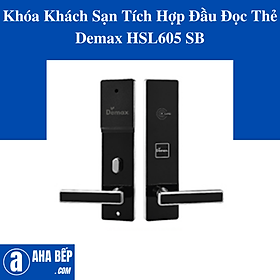 Mua Khóa Khách Sạn Tích Hợp Đầu Đọc Thẻ Demax HSL605 SB. Hàng Chính Hãng