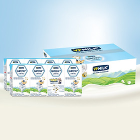 Sữa Tiệt Trùng VPMilk Grow+ Ít Đường 110ml thùng 48 hộp