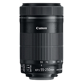 Ống Kính Canon 55-250mm f/4-5.6 STM EF-S (Hàng Nhập Khẩu) - Tặng Tấm Da Cừu Lau Ống Kính