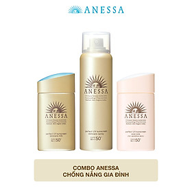 Combo Anessa chống nắng gia đình