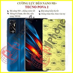 Dán cường lực dẻo nano dành cho Tecno Pova 2 - PlusPhone