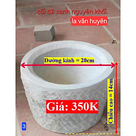 Mua cối đá xanh nguyên khối giã thực phẩm