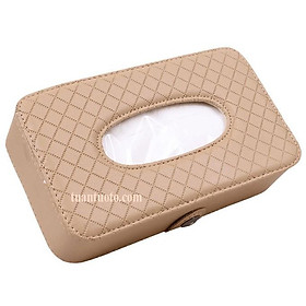 Mua Hộp đựng khăn giấy trên ô tô bằng da cao cấp