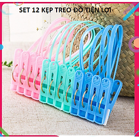 Mua Set 12 kẹp quần áo bằng nhựa tiện lợi  kẹp giữ quần áo  tất vớ không bị rơi mất GD510-S12kepQA