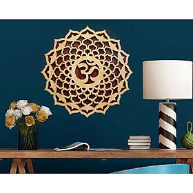 Bộ 10 Tranh Gỗ Mandala Chữ Om