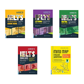 Bộ sách Mike's học IELTS toàn diện ( Tặng kèm Mindmap English Grammar - Ngữ pháp tiếng Anh bằng sơ đồ tư duy)