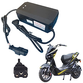 SẠC CHUYÊN DỤNG DÀNH CHO XE MÁY ĐIỆN JEEK - SIÊU BỀN - SẠC DÒNG ĐIỆN CHUẨN - NGẮT ĐIỆN TUYỆT ĐỐI - BẢO VỆ XE - KÉO DÀI TUỔI THỌ ẮC QUY - LOẠI 60V-20AH CHÂN ĐẶC