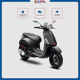 Hình ảnh Xe Tay Ga Vespa Sprint S 125 Màu Đen Sần Black Opaco