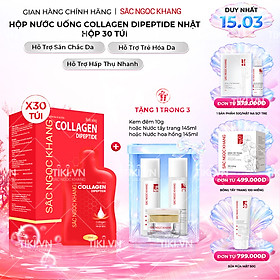 [NEW] Nước uống đẹp da Collagen Dipeptide Sắc Ngọc Khang tinh khiết nhập khẩu từ Nhật Bản, đạt chuẩn hàm lượng hấp thụ nhanh & vượt trội giúp trẻ hóa làn da - săn chắc và sáng mịn