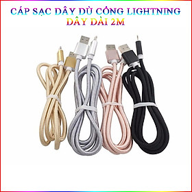 Mua Cáp Sạc Dây Dù 2M Cổng LN Cho IP Cực Chắc Siêu Bền