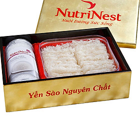 Tổ Yến Sào Rút Lông Sợi NutriNest Dễ Chưng Nhiều Dinh Dưỡng 100g - Kèm Đường Phèn