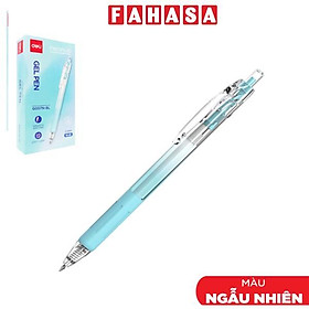 Bút Gel Bấm 0.5 mm - Deli EG057N-BL - Mực Xanh (Màu Thân Bút Giao Ngẫu Nhiên)