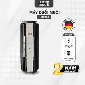 Đèn bắt muỗi, máy bắt muỗi Lebenlang LBL2308, máy diệt côn trùng thông minh 2 tần số, 8W an toàn cho cả gia đình - hàng chính hãng