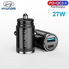 Mua Tẩu sạc nhanh ô tô Hyundai C13  tích hợp 2 cổng PD+QC3.0 - HÀNG NHẬP KHẨU