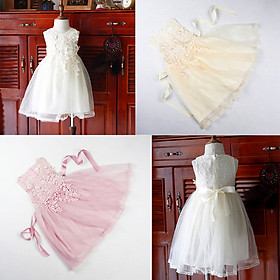 Đầm xoè voan nhiều lớp sang trọng cho bé gái 1-6 tuổi từ 12 đến 22 kg 02610-02612