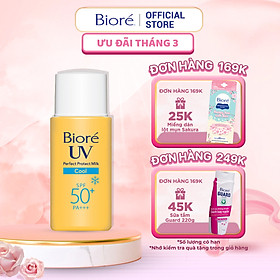 Hình ảnh Bioré Sữa Chống Nắng Bảo Vệ Hoàn Hảo MÁT LẠNH Biore UV SPF50+/PA+++ 25ML