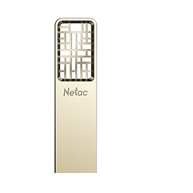 Netac 64G USB3.0 U disk U327 full metal high speed mini hollow design flash drive creative Chinese style Jane nickel