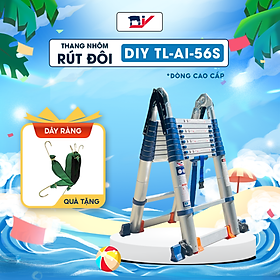 Mua Thang nhôm rút đôi DIY TL-AI-56S chiều cao sử dụng tối đa chữ A 2.8m chữ I 5.6m - tiêu chuẩn chất lượng an toàn Châu Âu