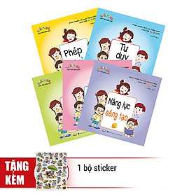 Combo Phát Triển Trí Lực Toàn Diện Cho Trẻ 4 - 6 Tuổi (Trọn Bộ 5 Cuốn) - Tặng 1 Bộ Sticker