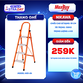 Mua Thang Ghế Nikawa NKS-04 - 4 Bậc - 92cm - Màu Cam