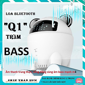 Loa bluetooth thông minh Q1 ấm - trầm - bass