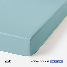 Ga giường 1m Cotton Twill Hàn Quốc Sen Đá Home Bedding cao cấp trơn màu, drap bo chun trải nệm, ra đệm 1mx2m
