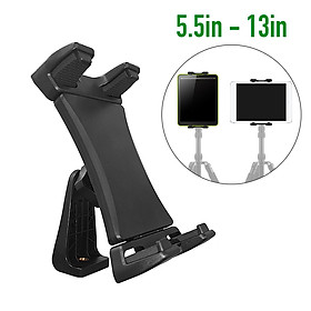 Kẹp máy tính bảng loại lớn trục xoay 360 độ gắn tripod chuẩn 1/4