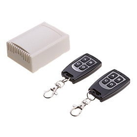 433MHZ 4 CH Wireless Remote Control Switch DC12V Receiver And 2 Transmitter