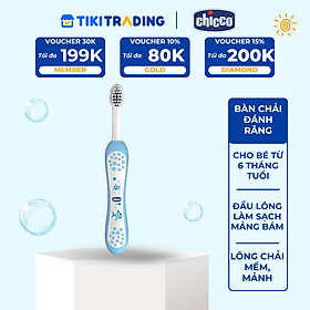 Bàn chải đánh răng cho bé Chicco 6M+ - Cá xanh