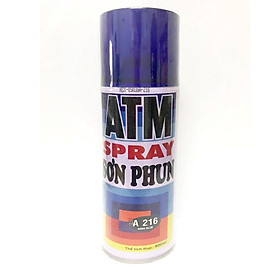 Sơn Xịt ATM Spray A216 Xanh Đen cao cấp , dễ sử dụng, bền màu, lâu trôi