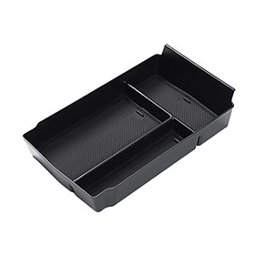 Center Console Organizer 3 Compartments Spare Parts Durable Waterproof Professional Replaces Container Car Armrest Storage Box for