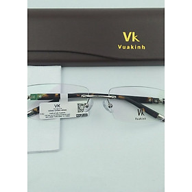 Gọng kính cận không viền càng bản vuông VK-17