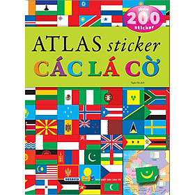 Hình ảnh sách Sách - Atlat Sticker Các Lá Cờ - Hơn 200 Sticker - ndbooks