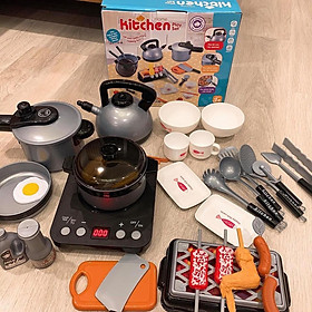 Bộ đồ chơi nấu ăn kitchen 36 món cho bé học nấu ăn