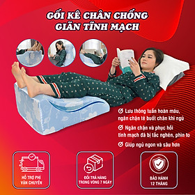 GỐI CHỐNG GIÃN TĨNH MẠCH YOROKOBI - KÍCH THƯỚC 55x48x25CM, HÀNG THƯƠNG HIỆU- MÀU NÂU HOÀNG GIA