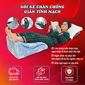 Gối chống giãn tĩnh mạch chuyên dụng giúp ngủ ngon, giảm tê bì chân tay cho mẹ bầu