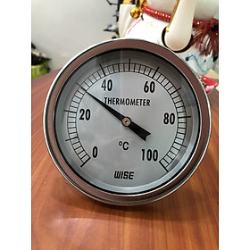 Mua Dụng cụ đo nhiệt độ T114-100X - Mặt 100mm   Ren 1/2NPT   Phi que 6.4mm - 100˚C   L150mm