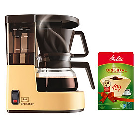 Mua Máy pha cà phê giấy lọc Aromaboy tặng kèm Giấy lọc Melitta 100 Brown - Hàng nhập khẩu